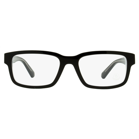 Moncler Rectangular Eyeglasses ML5124 003 Black/Crystal 54mm - Picture 2 of 3